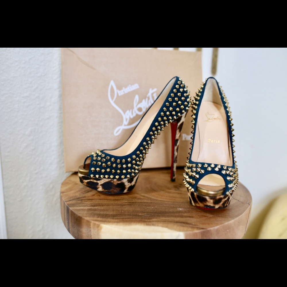 Christian Louboutin Spike Peep toe heels